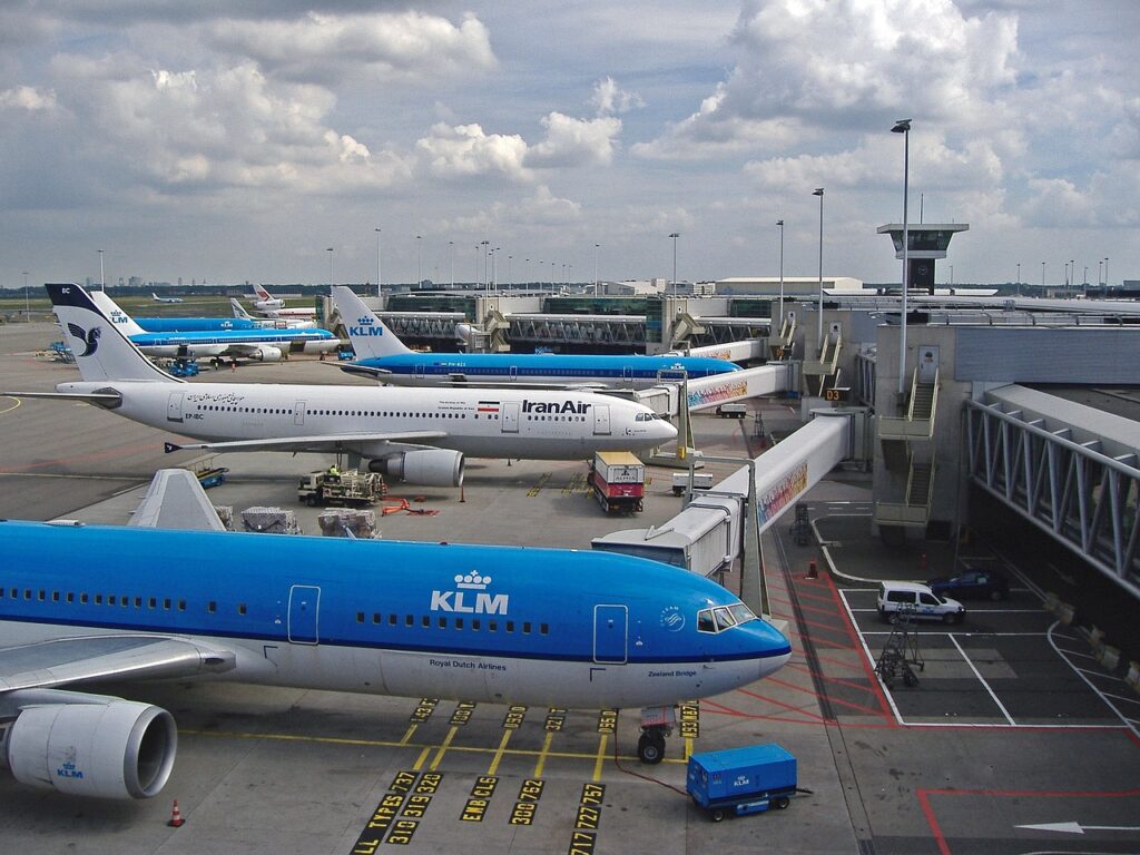 airport, terminal, schiphol