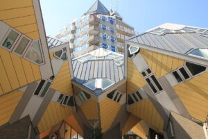 rotterdam, cube stilt houses, holland